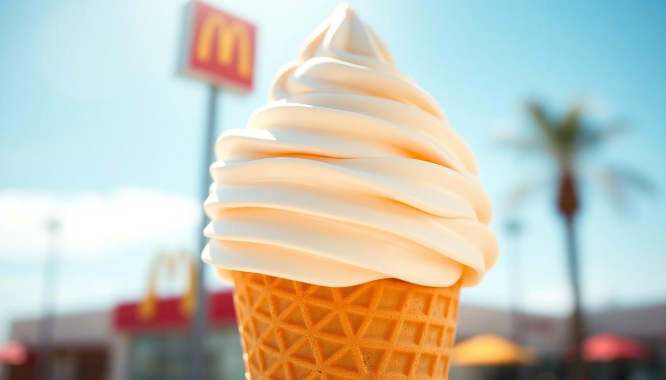 mcdonalds ice cream cone nutrition